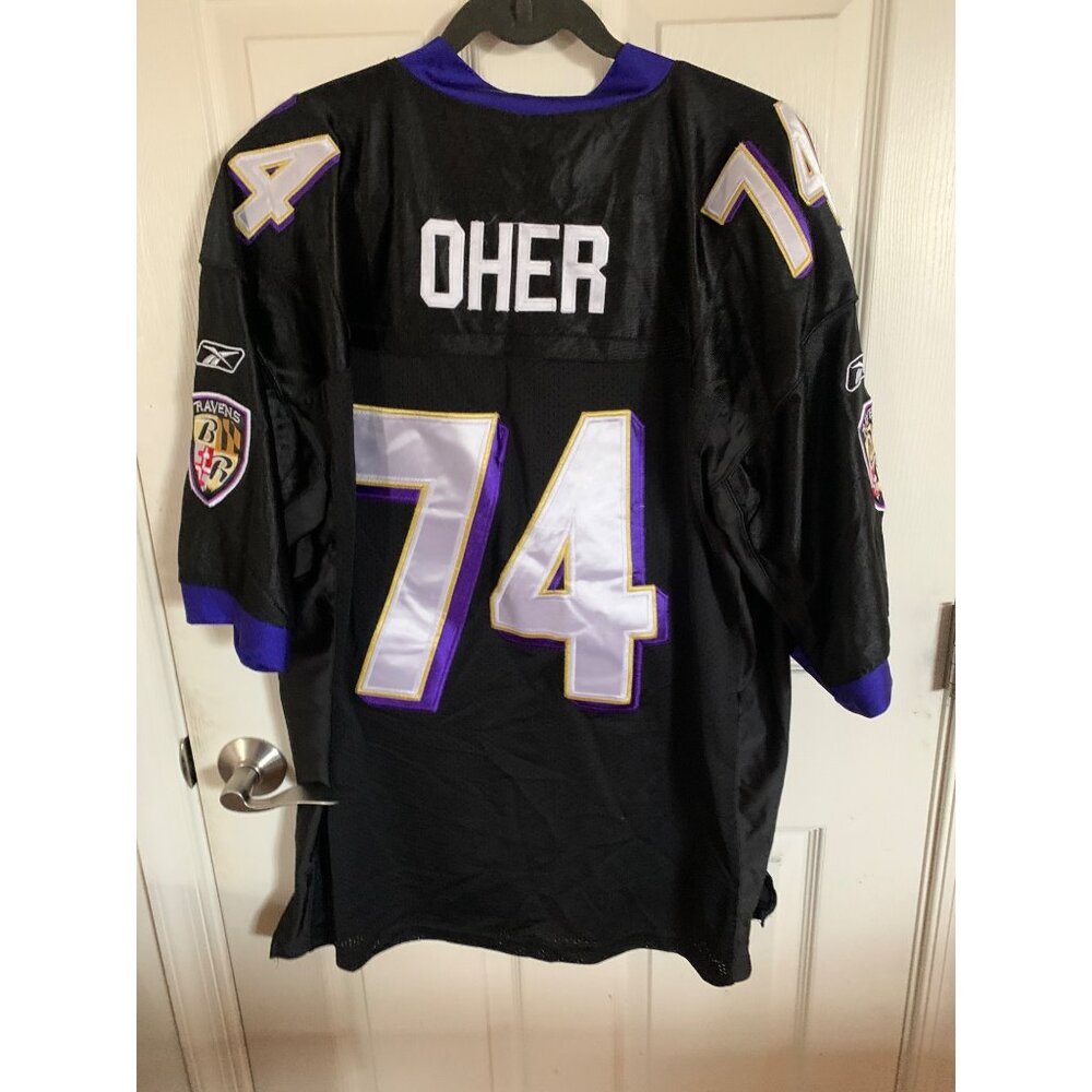 Reebok Baltimore Ravens Michael Oher #74 Black NFL Jersey Size XLarge 54 - Picture 2 of 9